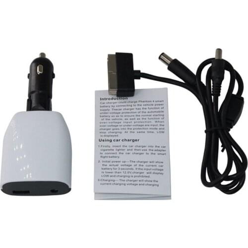 NEW SALE Car Charger Battery Remote Control Charging Hub With Digital display For DJI Phantom 4 Pro Advanced + Drone Parts