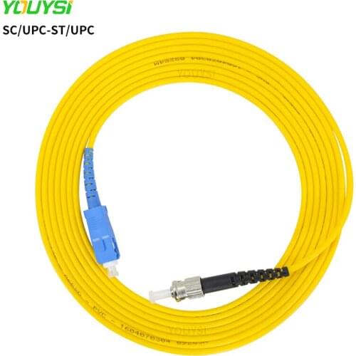 10PCS Simplex SC/UPC-ST/UPC fiber optic patch cord Cable 1m/2m/3m/5m/10m fiber optic jumper cable 2.0mm