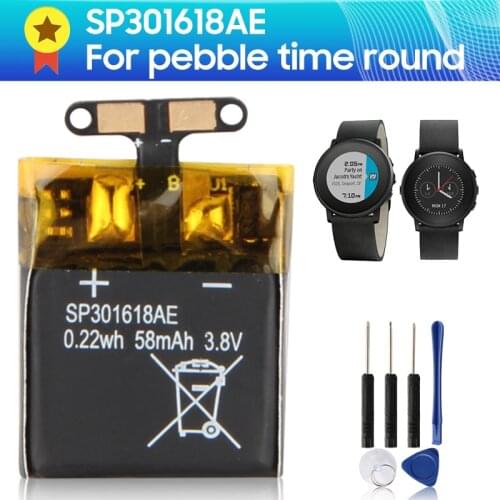Original Replacement Battery SP301618AE for Pebble Time Round 58mAh 0.22wh 3.8V Quality Product