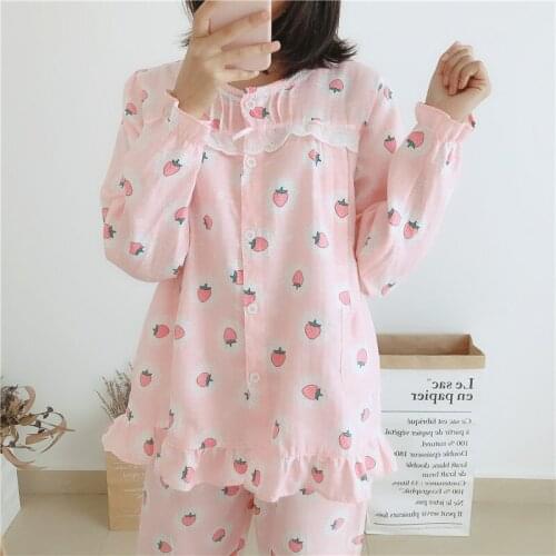 Pajamas Set for Women Spring Pregnant Suit Lovely Breastfeeding Clothing Long Sleeve Sleepwear Autumn Maternity Pijamas Suit