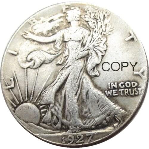 US 1927S Walking Liberty Half Dollar Silver Plated Copy Coins