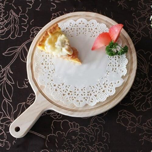 Family High Quality Pizza Wood Pallet Breakboard Wood Cake Pallet Japan Style Household Pallet Large Dish