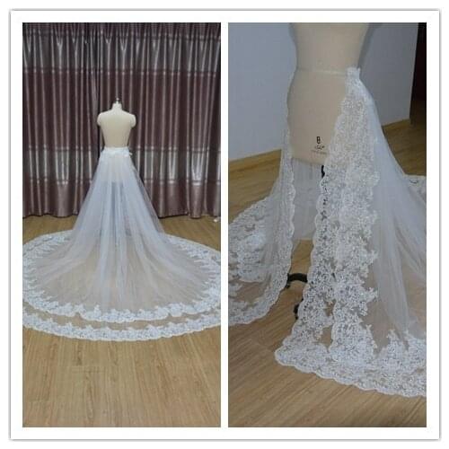 Removable Lace skirt Bridal skirt Wedding Dress Overskirt Removable Wedding Overskirt Lace Overskirt Bride Detachable Train