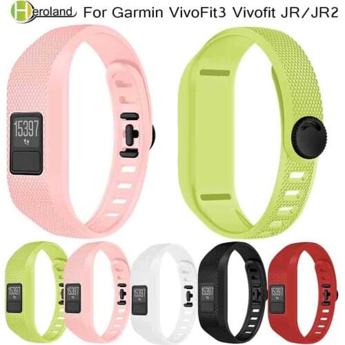 Replacement Wrist Strap for Garmin VivoFit3 Vivofit JR/JR2 Universal Silicone Bracelet Strap Wristband Kids smart Watch Band new