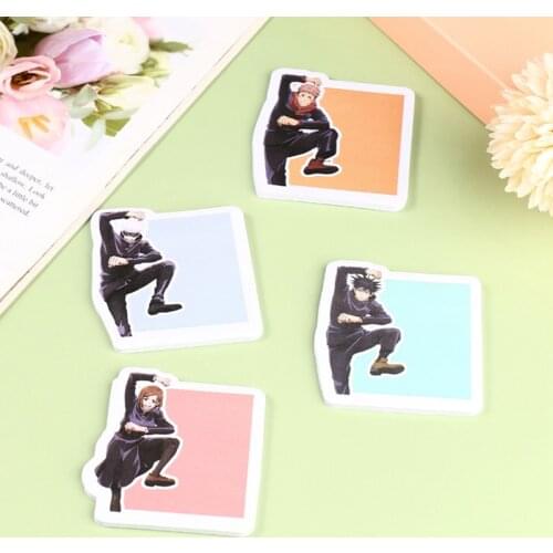 Jujutsu Kaisen Memo Pad Kawaii Anime Sticky Notes Stationery Sticker Itadori Yuuji Gojou Satoru Fushiguro School Gift