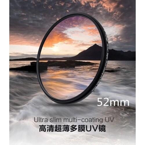 WTIANYA 52mm Slim XS-Pro1 Digital Multi-coating UV Filter For 52 mm DSLR SLR Camera MC UV Ultraviolet Lens Protector