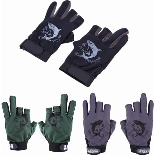 Universal 1 Pair Half Finger Cycling Gloves Men Ski Dproof Resistant Fishing Anti-Slip Glove Breathable Net Fabric Bike Mittens