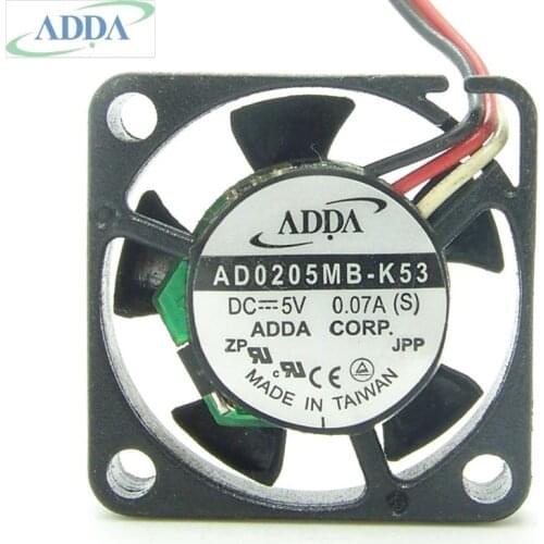 FOR ADDA AD0205MB-K53 2507 2.5cm 25mm DC 5V 0.07A laptop hard disk fan