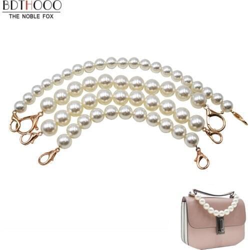 Pearl Beaded Short Bag Straps 21.5cm 30cm Short Shoulder Belt Purse Handle Diy Chain Bag Accessories