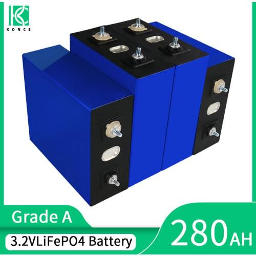 2021 brand new 8pcs 3.2v280ah lifepo4 lithium iron phosphate lithium battery with busbars 12v 24v 48v 280ah EU and US duty-free