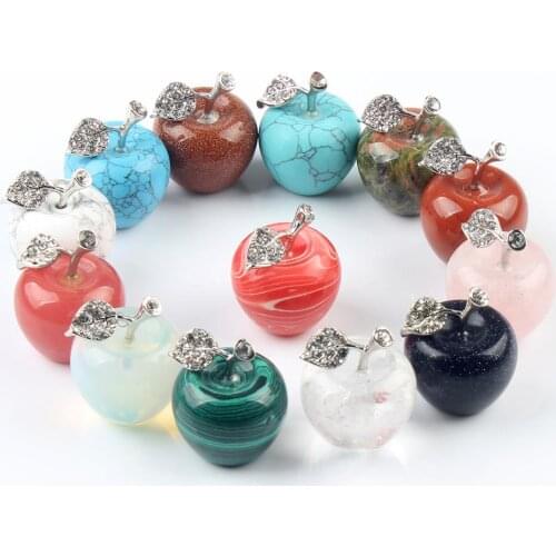 1PC natural rose quartz pink apple couple decorations home home decoration study room decoration DIY gift