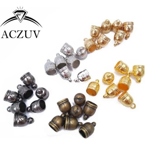 1000piece 10x14mm Rope Buckle Cord Ends Beads CCB Tassel Caps Jewelry Findings Accessories CEB001