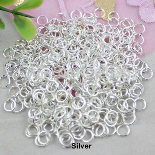1500pcs/lot 5mm Fashion Iron Open Jump Rings For Necklace Bracelet DIY Jewelry Making Part Accessories (K00435)