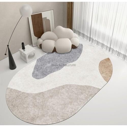 200*300cm Oval Carpet Living Room Coffee Table Blanket Home Bedroom Room Bedside Long Strip Full Floor Mat Customization
