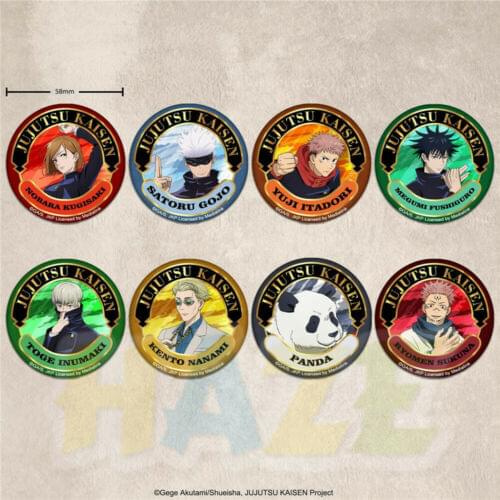 Anime Jujutsu Kaisen Itadori Yuji Figure Model Toy Badge Epaulettes Decoration