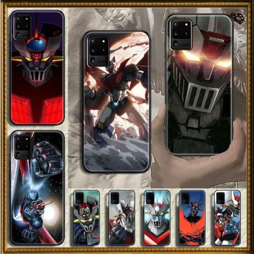Anime mazinger z Phone case For Samsung Galaxy Note 4 8 9 10 20 S8 S9 S10 S10E S20 Plus UITRA Ultra black art cover pretty coque