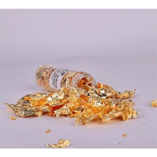 Baked Gold Foil Paper 24K Gold Decorative Dishes Chef Art Cake Decorating Tools Chocolate Pastry Ice Cream Sushi Is Not Edible