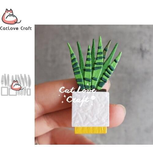 Catlove Sansevieria Plant Metal Cutting Dies Scrapbooking Mold Stencil Die Cuts Card Making DIY Craft Embossing New Die For 2020