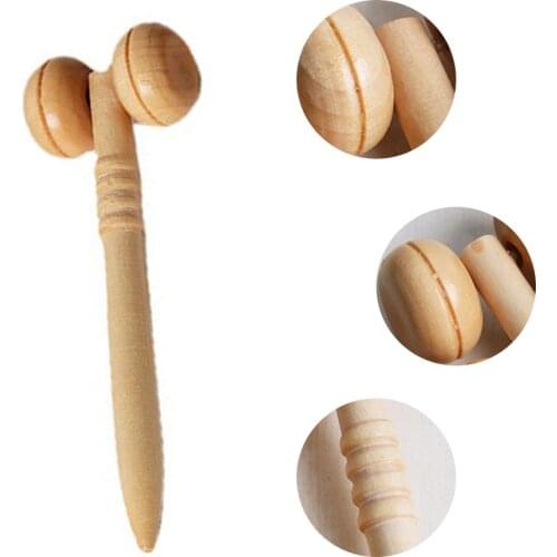 Wooden Spa Muscle Roller Stick Cellulite Blaster Deep Tissue Fascia Trigger Point Release Self Foot Body Massage Tools