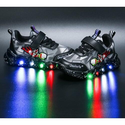 Skoex Children Lighted Casual Shoes Luminous Sneakers For Boys Girls Backlight Kid Luminous Fashion Trend Running Sports Shoes