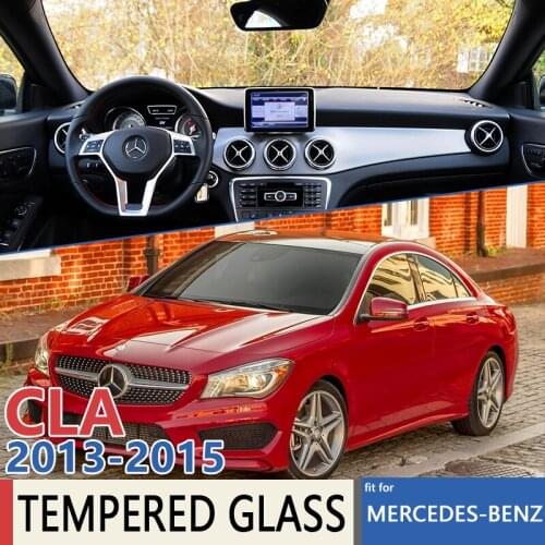 For Mercedes Benz CLA Class 2013 2014 2015 C117 MK1 Car Navigation Film Perfect Fit Screen Protector Tempered Glass Accessories