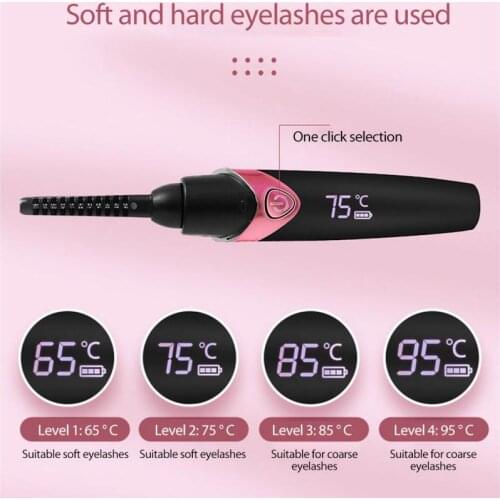 Digital Screen Electric Eyelash Curler 360° Intelligent Temperature Control Eye Lash Curler Heating Shaping Curling Eyelashes