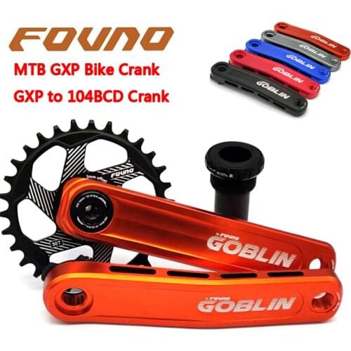 Fovno Bicycle Crankset Direct Mount Mountain bike GXP Crank 170mm HollowTech Aluminum alloy MTB bicycle crank bike parts