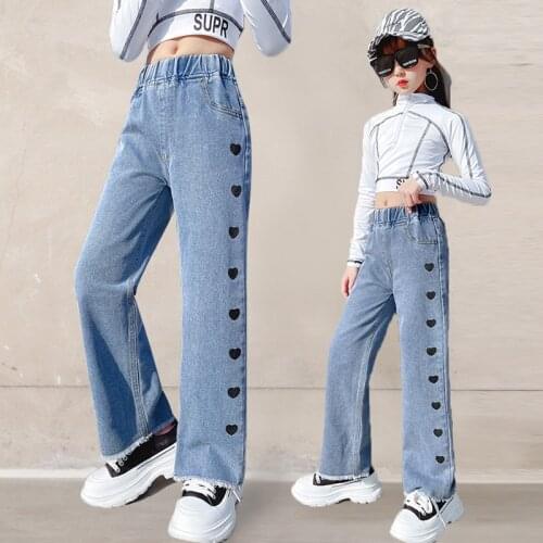HUANG-TAI-ZI School Jeans For Girls