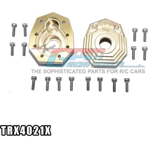 BRASS OUTER PORTAL DRIVE HOUSING (FRONT OR REAR)" for TRAXXAS TRX-4