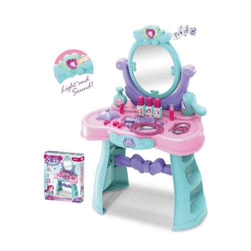Best ABS Plastic Beauty Makeup Toys Christmas present Toys For gIrls Baby Princess Simulation Pretend play Dressing Table toys