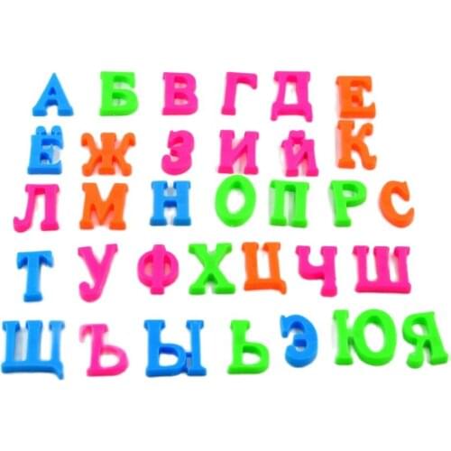 Russian Magnets Alphabet Fridge Refrigerator Message Board Kids Magnetic Letters Children Baby Educational Learning Gift Toys