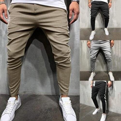 2021 Men Casual Long Pants Breathable Tie Drawstring Trousers Outdoor Casual Jogger Sweatpants Long Pencil Pants Sports Trousers