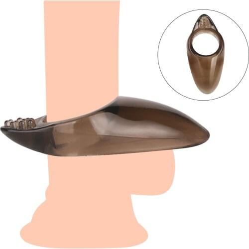 Male Soft Shell Cock Ring Delay Ejaculation Scrotum Clitoral Stimulation Penis Ring Adult Product Sex Toy for Men Masturbator