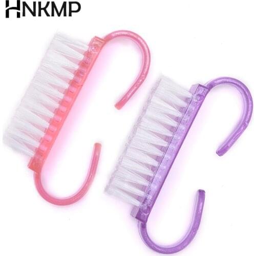 Soft Remove Dust Small Angle Clean for nail makeup Nail Cleaning Nail Brush Tools File Nail Art Care Manicure Pedicure