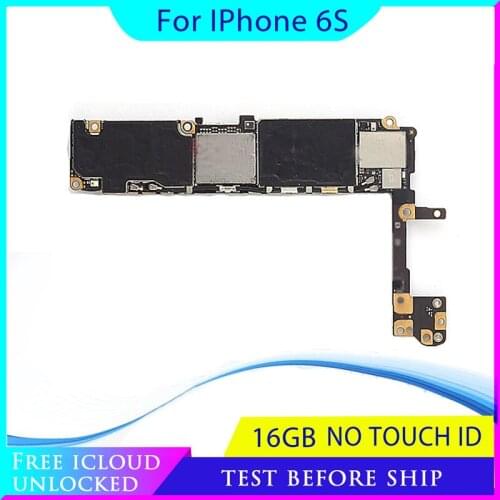 16gb Original unlocked for iphone 6S Motherboard without Touch ID,for iphone 6s Logic boards with IOS System