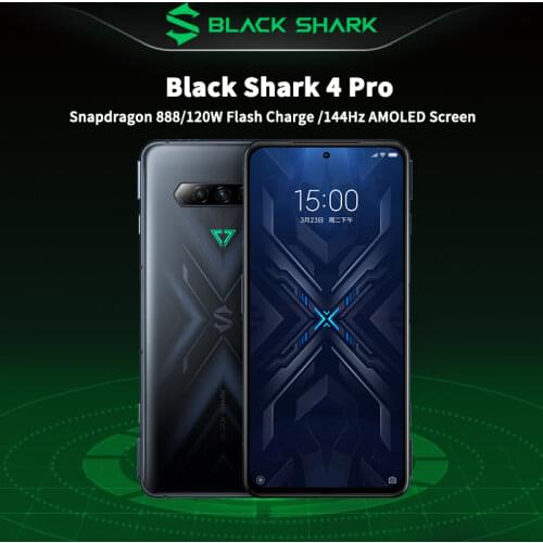 DHL Free Global Version Black Shark 4 5G Gaming Phone 6.67 inch Snapdragon 870 Triple Camera BlackShark 4 Mobile Phone