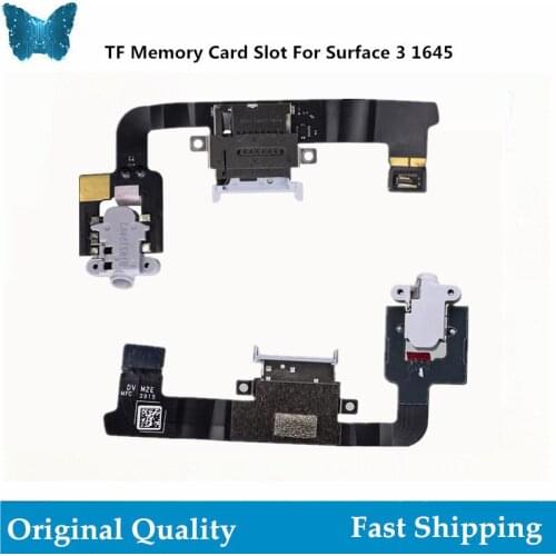 Original TF Memory Card Slot Headphone Jack Cable For Microsoft Surface 3 1645