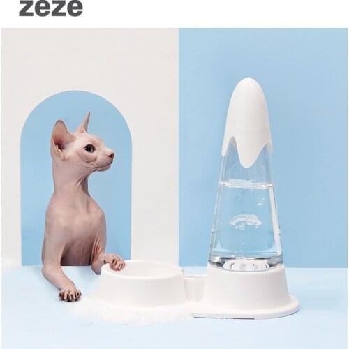 Drinker for cats with design 1.1L Large-capacity Automatic water fountain Snow Mountain purifier bowl cat high cat accessories