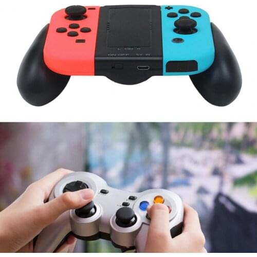 Durable Handle Charger Non-slip Curved Palms Design Thermostable Controller Grip Charger Long-lasting Charging Grip for Nintendo