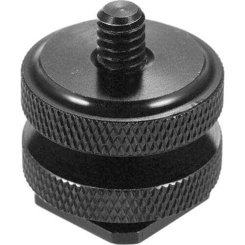 Drop shipping 1/4 "3/8 Tripod Screw For Hot Shoe Mount at Studio Screw Hotshoe Adapter SLR Accessory For DSLR L0W8