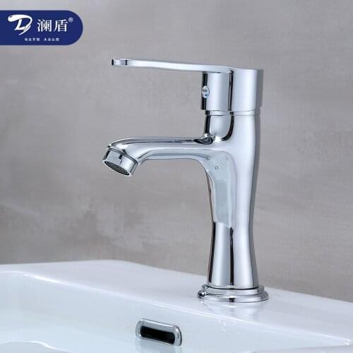Washbasin faucet basin faucet basin pedestal basin copper red arrow single hole hot and cold water faucet