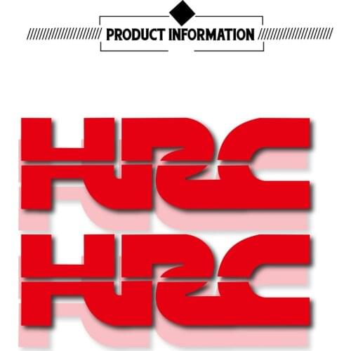 New motorcycle car reflective waterproof wheel stickers tank suitcase helmet notebook logo bicycle decal for honda hrc HRC