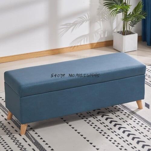 Disposable Technology cloth changing shoes stool clothing store sofa strip storage stool shoe store storage stool household bedr