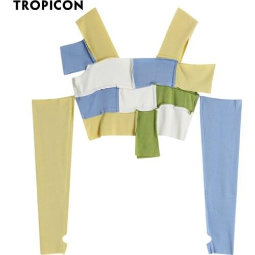 TROPICON Women's Cropped T-shirts
