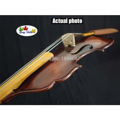 Unique design baroque style no rib violin 4/4,big,bright sound #10973