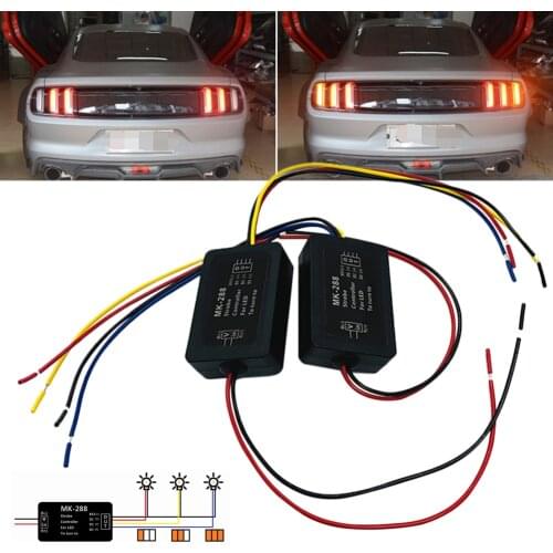 Universal Strobe Controller Flash Brake Light Flasher Module for 3 LED Dynamic Turning Light Taillight 12V Tail Stop Accessories