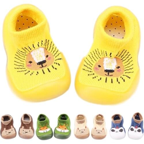 #VW Cartoon Animal Baby Girls Boys Shoes Cotton Fabric Breathable Shallow Children Kids Socks Shoes Floor Shoes Sneakers Shoes