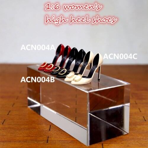 In Stock ACN004 1/6 Scale Female Shoes Elegant and Romantic French OL Stile Model for 12 inches Action Figure Accessory