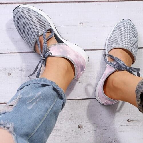 New Women Flats 2021 Spring Summer Ladies Mesh Flat Shoes Women Soft Breathable Sneakers Women Casual Shoes Zapatos De Mujer