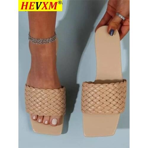 Women PU Leather Slippers Ladies Fashion Flat Shoes Woman Casual Comfort Slipper Female Outdoor Plus Size Footwear 2021 New Hot